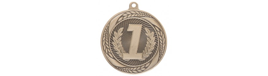 TYPHOON RUNNING ATHLETICS MEDAL 1ST PLACE - 55MM - GOLD